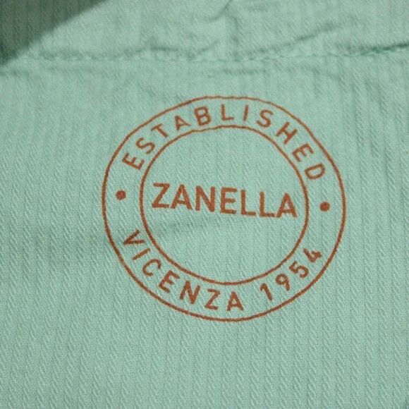 Zanella NWT Chinos / Casual Pants Size 36 US Noah In Solid Green Cotton Blend